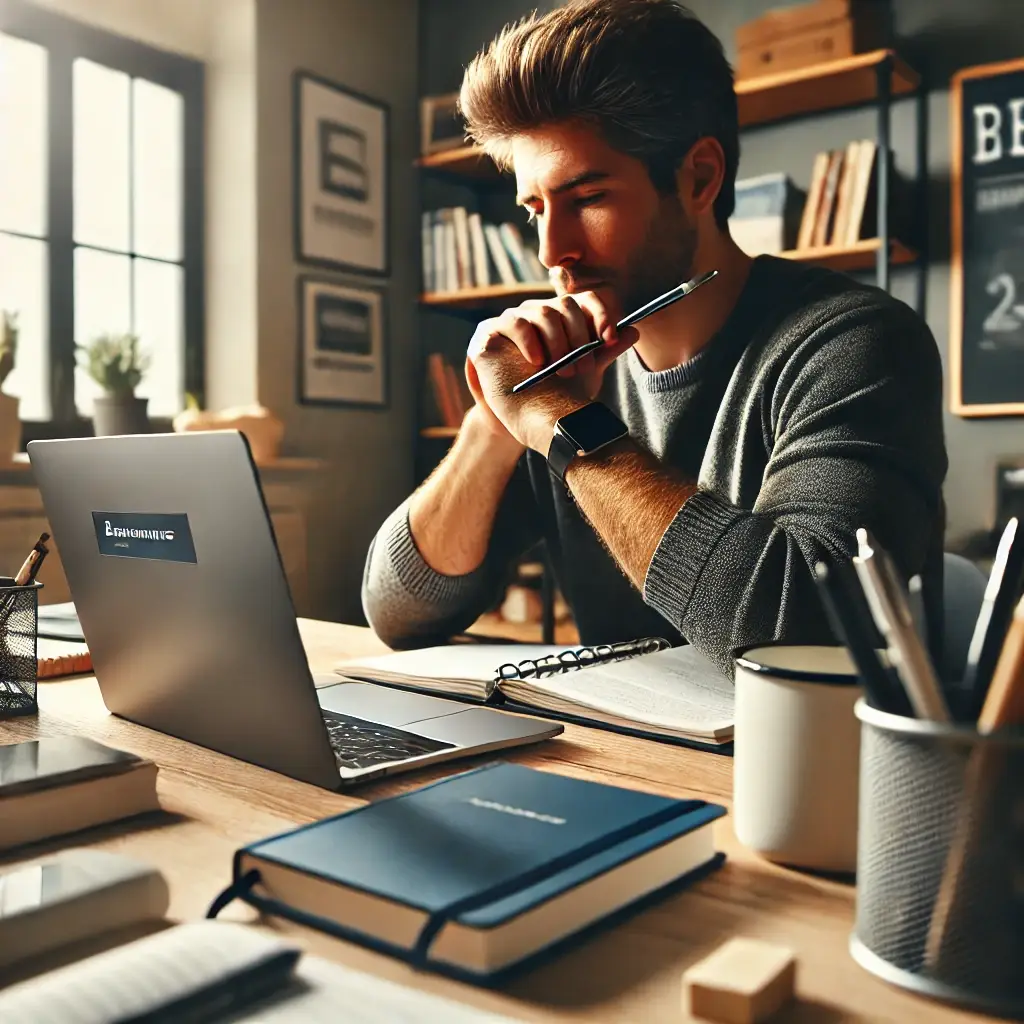 Employé qui cherche une formation continue