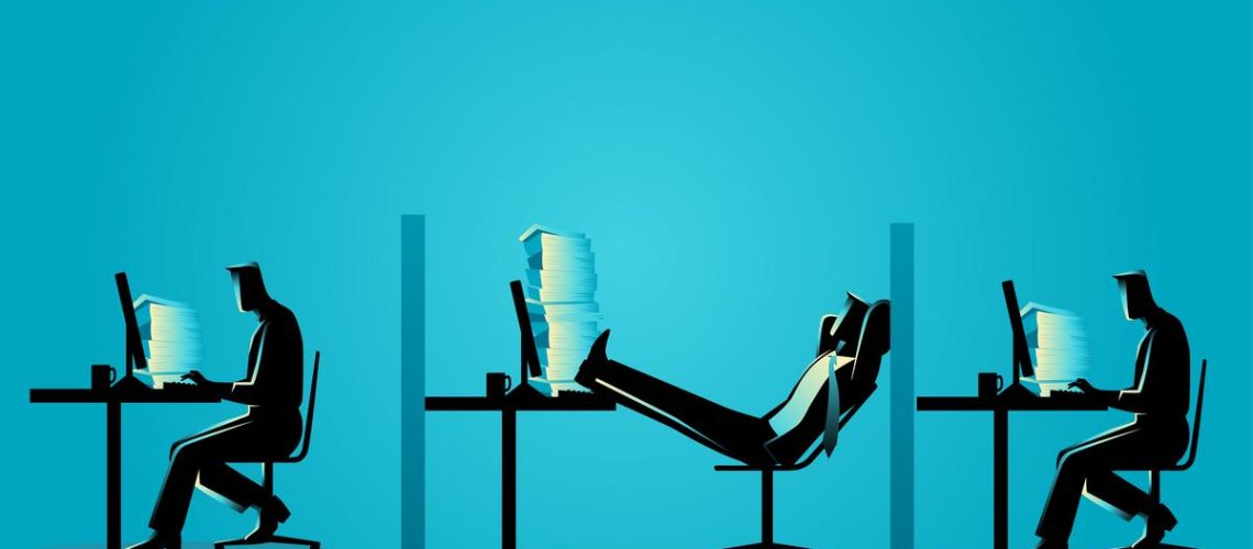 Un employé travaille moins que les autres